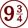 Nine three-quarter
