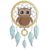 Owl in dream catcher