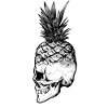 Pineapple skull