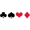 Cross spades ace of hearts