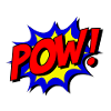 Pow Superheld Comic Geschenk Idee