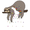 Sloth unicorn siger at spise min stardust
