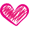 Heart pink