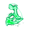 Strong arm bright glowing