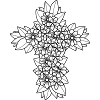 Cross of flowers