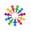 Flowery circle of people