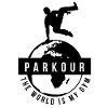 Furchtloser Parkour Stadtakrobat