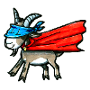 Super Capra Super Capra Supereroe Regalo Divertente