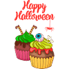 Gâteau au muffin Halloween