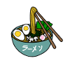 Delicious Japanese ramen noodles