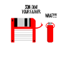 Diskette USB Stick What Geschenkidee
