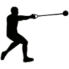 Hammer throwing athletics