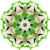 green cows mandala