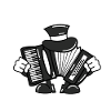 Musica per fisarmonica con fisarmonica Musik Zieharmonika D