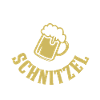 Funny design beer & schnitzel