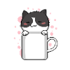 Katze Miezekatze Kaffe Kawaii Niedlich