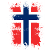 Norway flag art