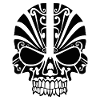 Skull pattern Maori