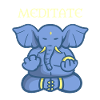 Meditation elephant India gift