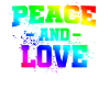 Peace and Love, rainbow