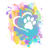 Footprints heart