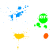 Jeg spilder ikke jeg dekorere 2-farve blob