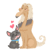Amour entre chiens