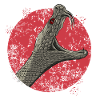 Rattlesnake in gray-brown