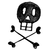 Pirate skull, skull and bones