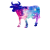 Galaxy Cow Space Gift