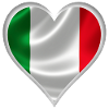 Italy heart design
