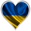 Ukraine heart design