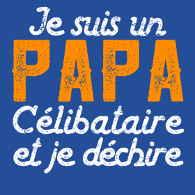 Affichez votre fierté : "Je Suis un Papa Célibataire et Je Déchire !"Découvrez notre vêtement personnalisé unique, arborant le message "Je S...