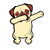 Dab Dabbing Pug