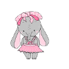 Éléphant, doux, dessin animé