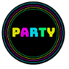 Party circle neon