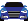 Blue car graphic design
