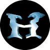 Logo H Bleu - Rond Noir