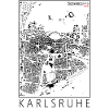 Schwarzplan Plan de Karlsruhe