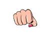 Strip Pop with female fist