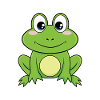 Cute cartoon animals - frog