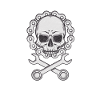 Skull Biker-Bicycle