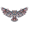 Owl in mosaic