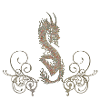 Ehrfürchtiger chinesischer Drache