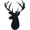 Deer head silhouette