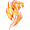 Roter Feuer-Drache