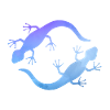 Blue lizards