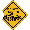 Do not feed crocodiles