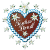 Lebkuchenherz Fesches Dirndl Gingerbread heart