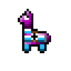 Llama pixelart gift